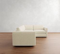 Carmel Slim Arm 3-Piece Sectional (110&quot;)