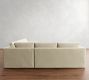 Carmel Slim Arm Slipcovered 3-Piece L-Shaped Sectional (110&quot;)