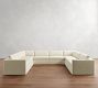 Carmel Slim Arm Slipcovered U-Shaped Sectional (144&quot;)