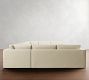 Carmel Slim Arm Slipcovered U-Shaped Sectional (144&quot;)