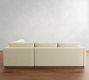 Carmel Slim Arm Wood Base 3-Piece Sectional (110&quot;)