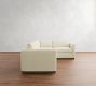 Carmel Slim Arm Wood Base 3-Piece Sectional (110&quot;)