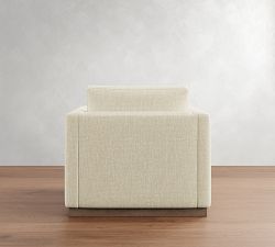 Carmel Slim Arm Wood Base Chair