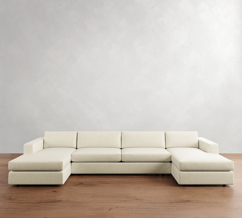 Carmel Wide Arm Double Chaise Sectional (144&quot;&ndash;176&quot;)