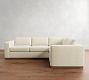 Carmel Wide Arm Wood Base 3-Piece Sectional (113&quot;)