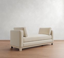 Jake Seadrift Wood Base Settee (74&quot;)