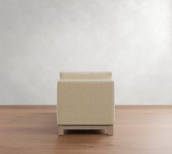 Jake Seadrift Wood Base Settee (74&quot;)