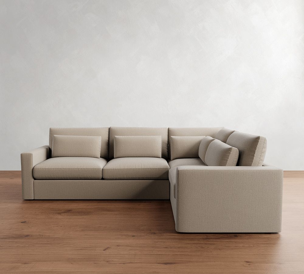 Westwood Square Arm Deep Seat 3-Piece Sectional (122&quot;)