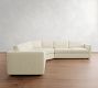 Carmel Slim Arm 3-Piece L-Shaped Wedge Sectional (120&quot;&ndash;126&quot;)