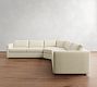 Carmel Slim Arm 3-Piece L-Shaped Wedge Sectional (120&quot;&ndash;126&quot;)