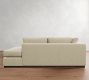 Carmel Slim Arm Wood Base Return Bumper Sectional (112&quot;&ndash;124&quot;)