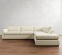 Carmel Slim Arm Wood Base Return Bumper Sectional (112&quot;&ndash;124&quot;)