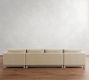 Jake Seadrift Wood Base Double Chaise Sectional (143&quot;&ndash;163&quot;)