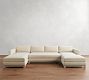 Jake Seadrift Wood Base Double Chaise Sectional (143&quot;&ndash;163&quot;)