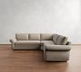 Pearce Roll Arm 3-Piece L-Shaped Wedge Sectional (122&quot;&ndash;130&quot;)