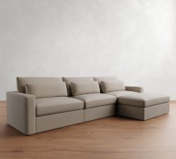 Westwood Square Arm Deep Seat Modular Chaise Sectional (142&quot;)