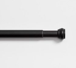 Open Box: Wall Mount Classic Shower Curtain Rod, 54&quot; - 90&quot; - Matte Black