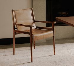 Calvin Leather Dining Armchair