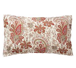 Open Box: Charlie Paisley Percale Sham, King Set of 2 - Red