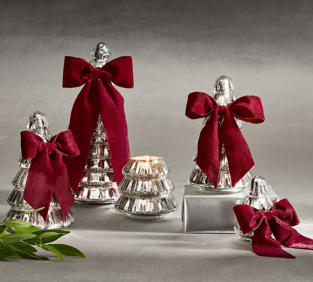 Silver Lidded Christmas Tree Candle - Balsam Fir Vetiver
