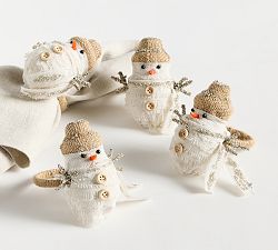 Snowman Napkin Rings - Set of 4
