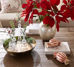 Etched Glass Candle Holder