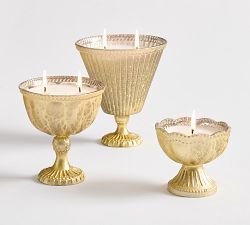 Fluted Mercury Candle - Laurel &amp; Incense