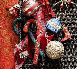 Plaid Candy Canes - Set of 6