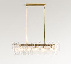 Avalon Cast Glass Linear Chandelier (48&quot;)