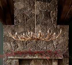 Faux Antler Linear Chandelier (52&quot;)