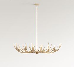 Faux Antler Linear Chandelier (52&quot;)