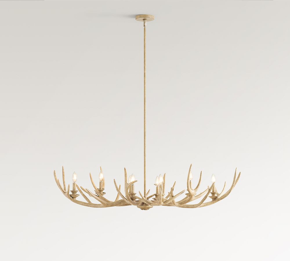 Faux Antler Linear Chandelier (52&quot;)