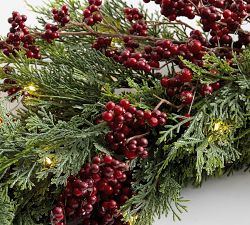 Faux Red Berry Trailing Garland