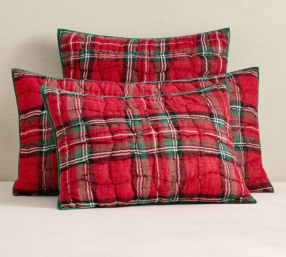 Stewart Plaid Cloud Quilted Sham