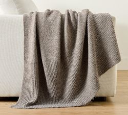 Bold Border Knit Throw