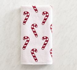 Candy Cane Jacquard Hand Towel