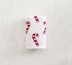 Candy Cane Jacquard Hand Towel