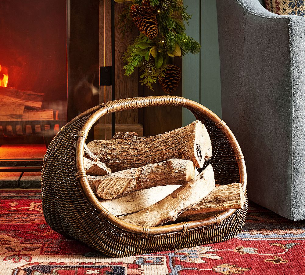 Amber Log Holder Basket