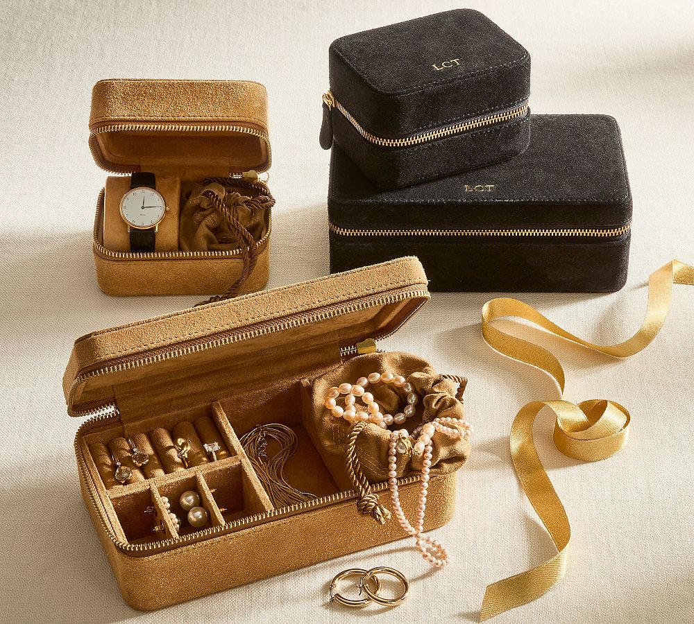 Dillon Suede Jewelry Travel Case