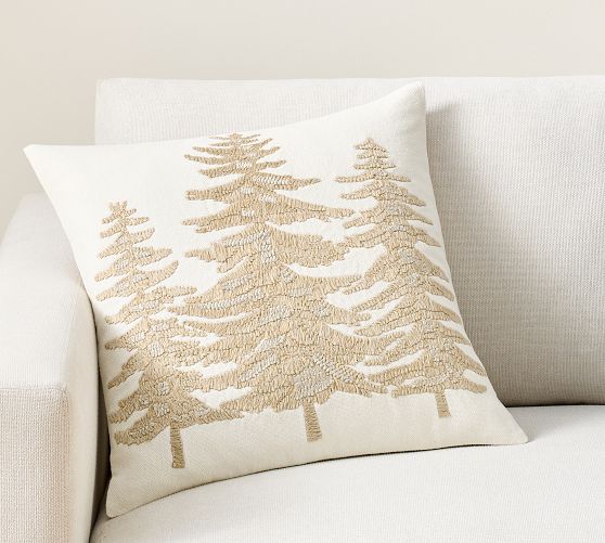 Bronwyn Tree Embroidered Pillow