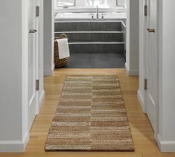Erin Gates By Momeni Crescent Broken Striped Jute Rug