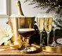 Etched Gold Rim Glassware Collection