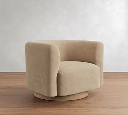 Cole Leather Swivel Chair