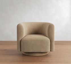 Cole Leather Swivel Chair