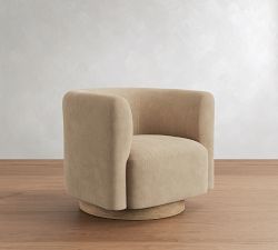 Cole Leather Swivel Chair