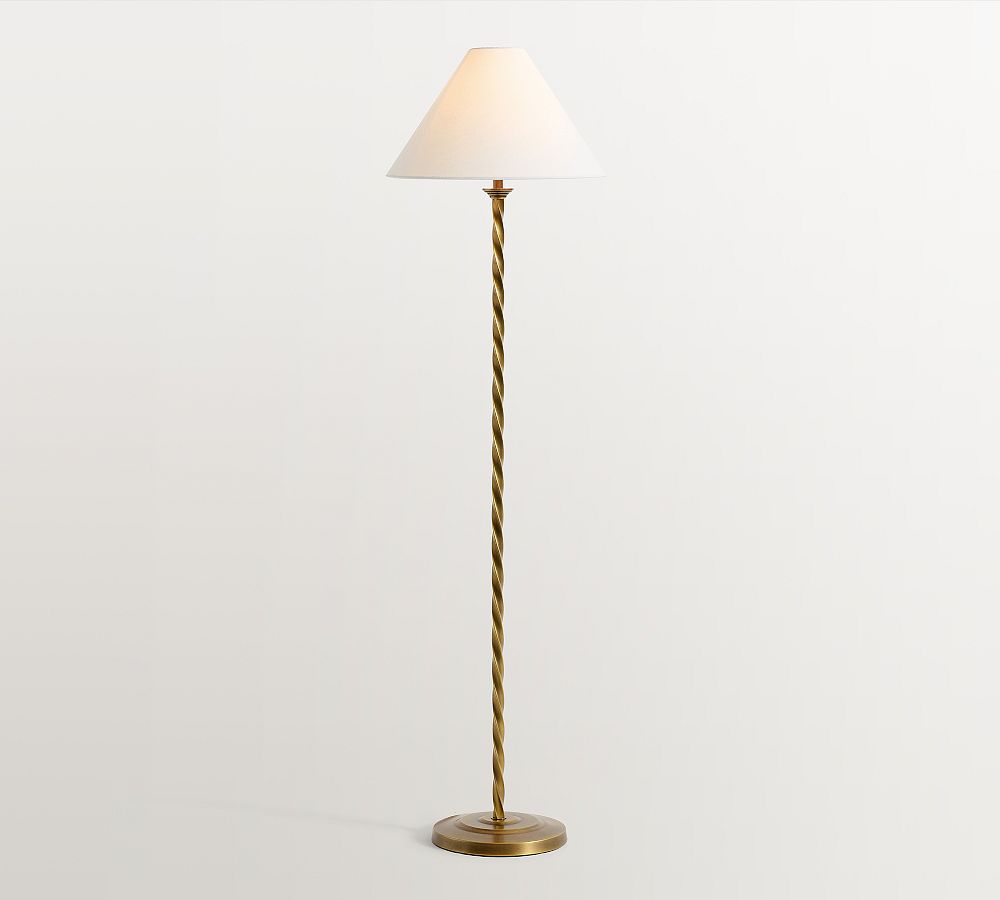 Harper Twisted Metal Floor Lamp (59&quot;)
