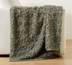 Curled Luxe Faux Fur Throw
