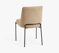 Layton Leather Metal Dining Chair