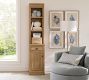 Aubrey Narrow Storage Shelf with Cabinet (18&quot;)