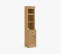 Aubrey Narrow Storage Shelf with Cabinet (18&quot;)